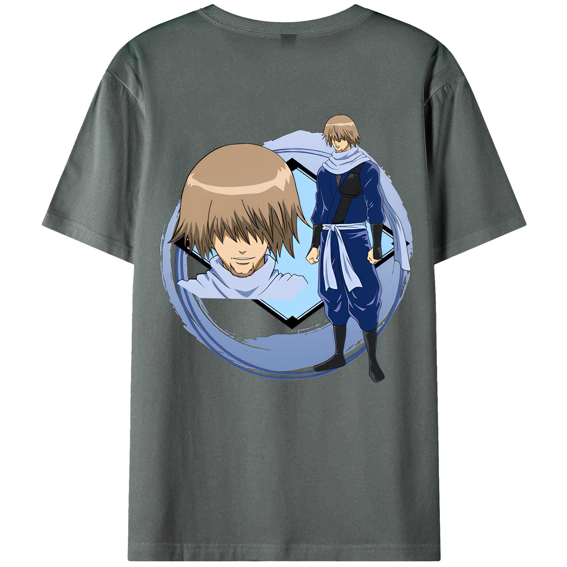 （画像用） ぎんたま 坂田銀時（さかたぎんとき） 神楽 志村新八（しむら しんぱち） GINTAMA Sakata Gintoki Kagura Shimura Shinpachi 綿100％ メンズ半袖Tシャツ（バックプリント） 通気性